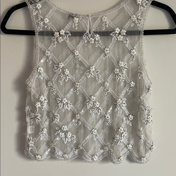 BHLDN Moyna Couture Overlay Bridal Top NWT - Picture 5 of 5